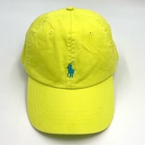 NEW Polo Ralph Lauren Baseball Cap Yellow Pony Logo
